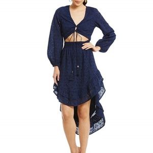 Gianni Bini! “Giselle” Tie Front Eyelet Dress NWT!